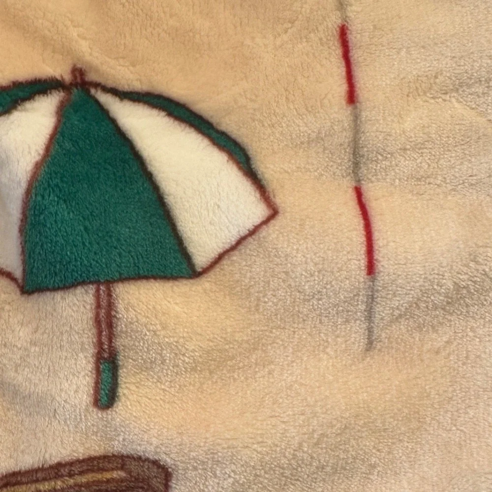 Birdie to Bogey Golf Blanket Throw With Hanger and Golf Ball Charm NWT